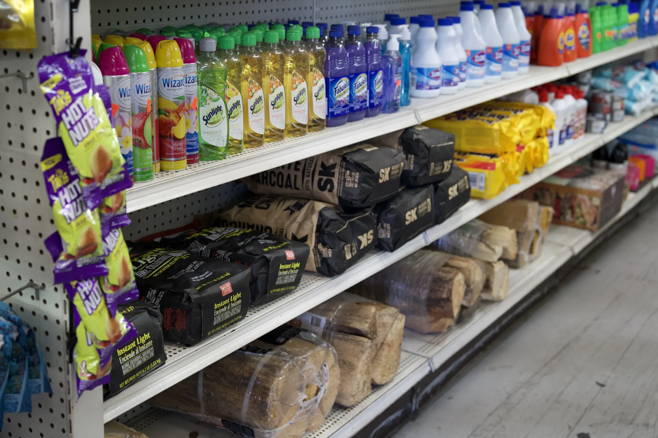 Everyday convenience items, groceries, and craft supplies inside Serv-Rite